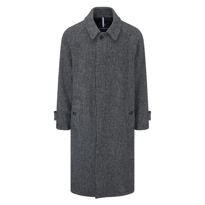 Gray coat on a white background