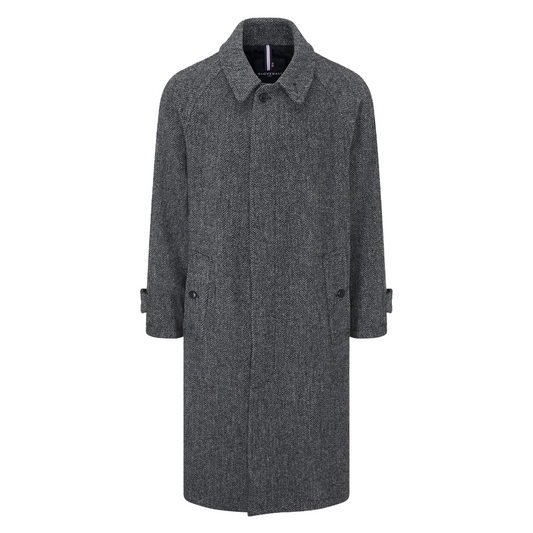 Gray coat on a white background