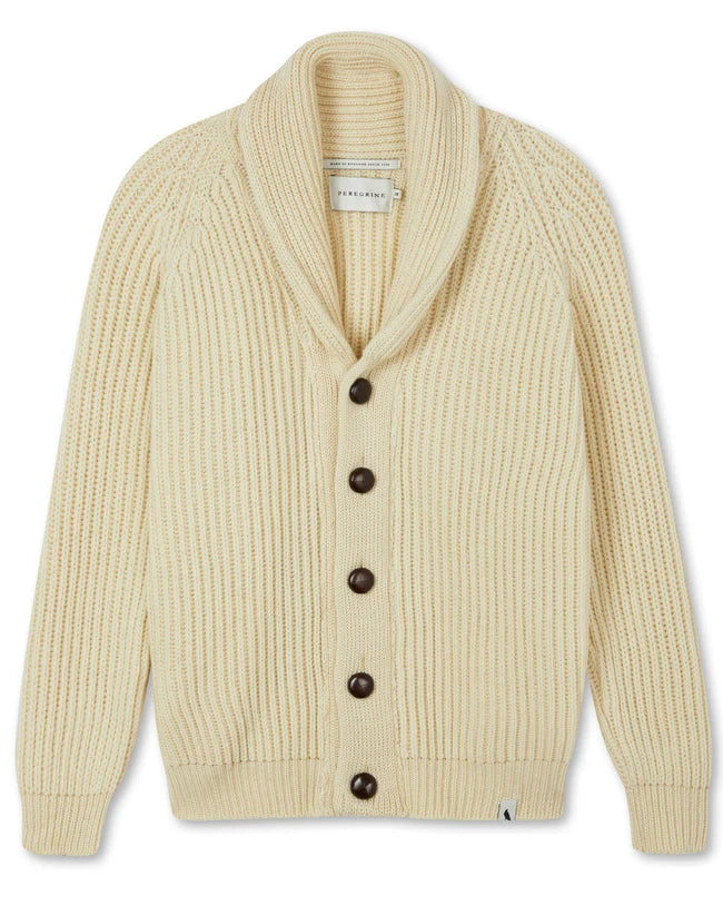 PEREGRINE - Wilkinson Cardigan  - British Wool - Ecru