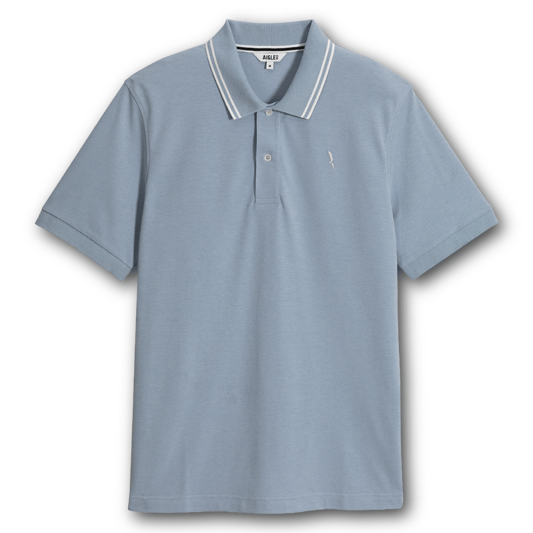 Aigle - Dry Fast Polo Shirt - Blue Fog - Regent Tailoring Salisbury