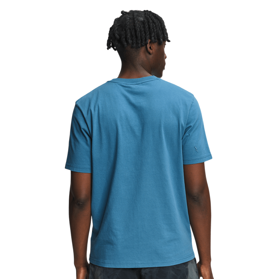 Aigle - Graphic T-shirt 100% Cotton - Regular Cut - Blue Ashes - Regent Tailoring Salisbury