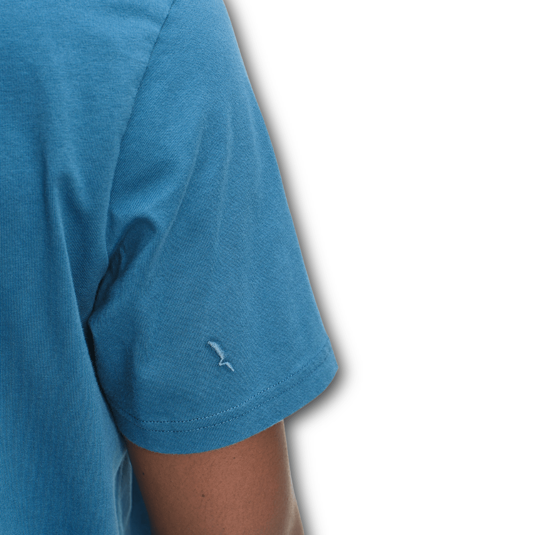 Aigle - Graphic T-shirt 100% Cotton - Regular Cut - Blue Ashes - Regent Tailoring Salisbury
