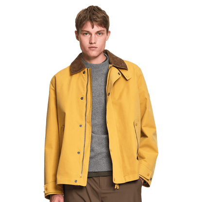 Aigle - Water-Repellent Field Jacket with Cord Collar - Honey - Regent Tailoring Salisbury