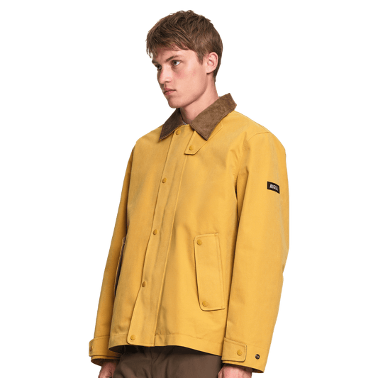 Aigle - Water-Repellent Field Jacket with Cord Collar - Honey - Regent Tailoring Salisbury