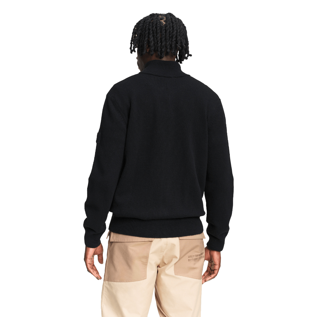 Aigle - Wool Blend Full Zip Cardigan - Noir - Regent Tailoring Salisbury