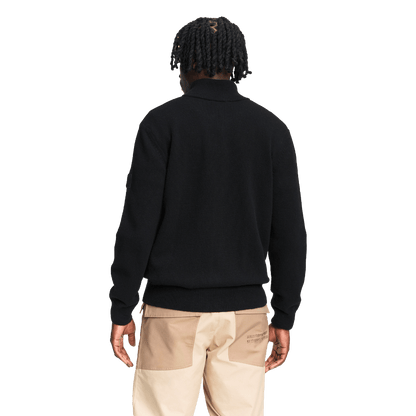 Aigle - Wool Blend Full Zip Cardigan - Noir - Regent Tailoring Salisbury