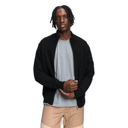 Aigle - Wool Blend Full Zip Cardigan - Noir - Regent Tailoring Salisbury