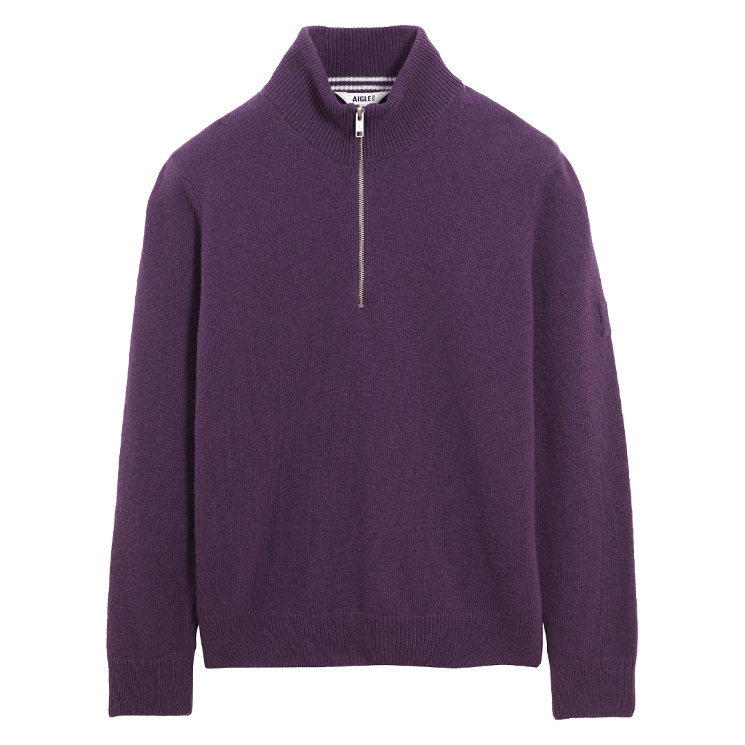 Aigle - Wool Blend Trucker Collar Jumper - Regent Tailoring Salisbury