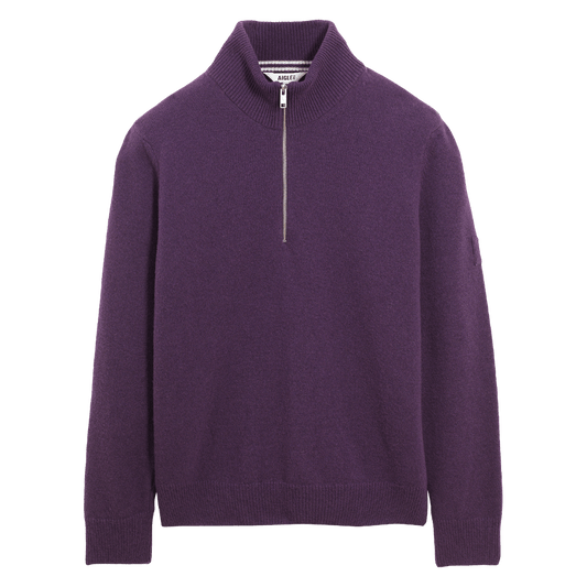 Aigle - Wool Blend Trucker Collar Jumper - Regent Tailoring Salisbury