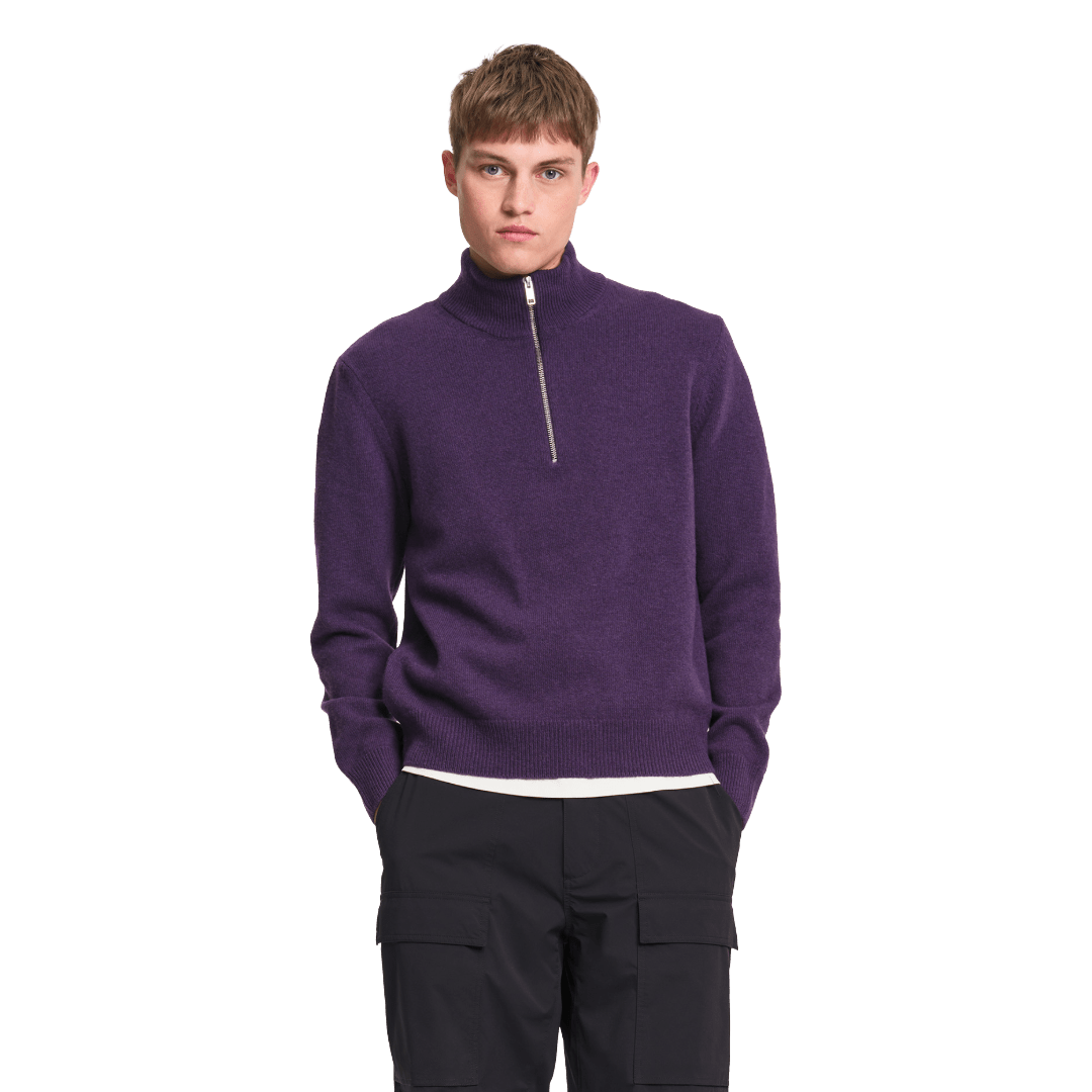 Aigle - Wool Blend Trucker Collar Jumper - Regent Tailoring Salisbury