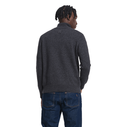 Aigle - Wool Blend Trucker Collar Jumper - Grey - Regent Tailoring Salisbury
