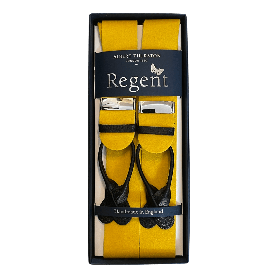 Albert Thurston x Regent - Braces - Boxcloth - Gold/Yellow - Regent Tailoring Salisbury