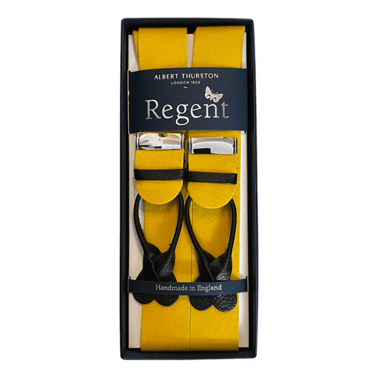 Albert Thurston x Regent - Braces - Boxcloth - Gold/Yellow - Regent Tailoring Salisbury