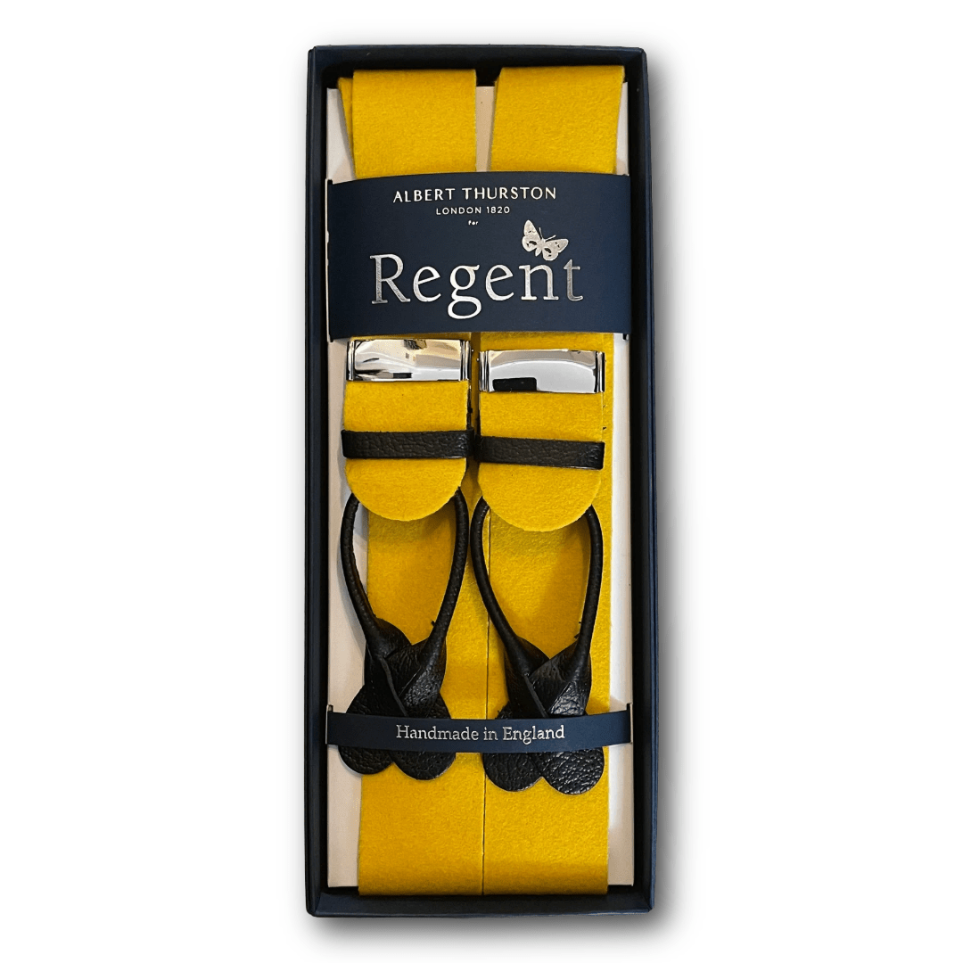 Albert Thurston x Regent - Braces - Boxcloth - Gold/Yellow - Regent Tailoring Salisbury