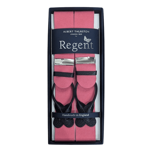 Albert Thurston x Regent - Braces - Boxcloth - Pink - Regent Tailoring Salisbury
