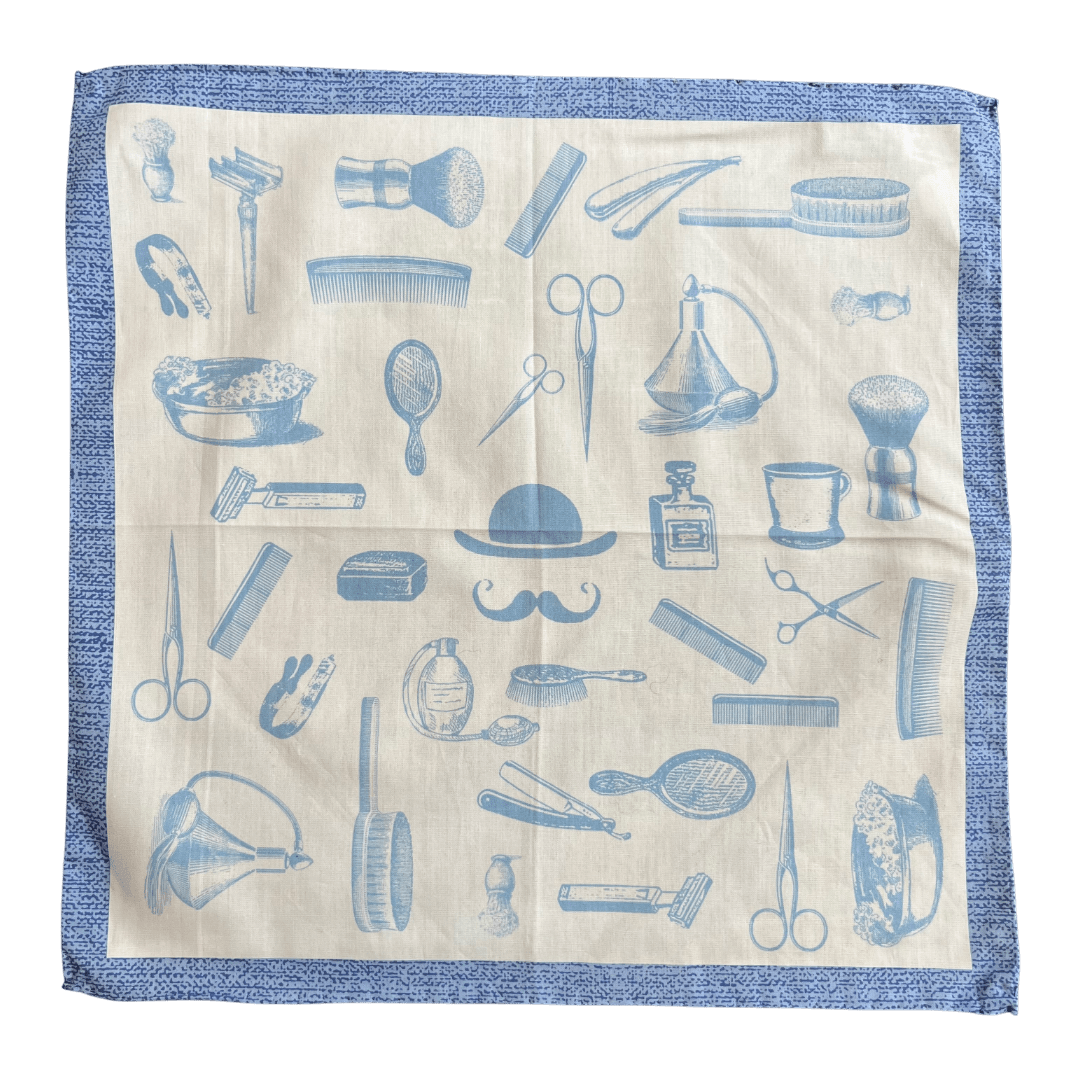 Amanda Christensen - Cotton Pocket Square - Barber design - Regent Tailoring Salisbury