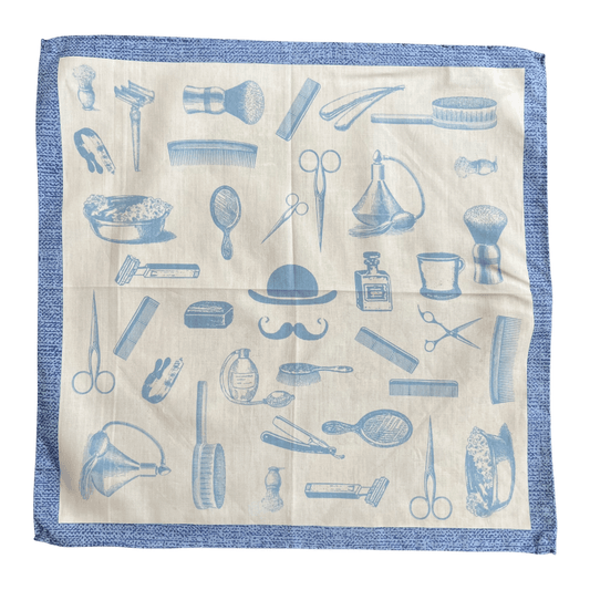 Amanda Christensen - Cotton Pocket Square - Barber design - Regent Tailoring Salisbury