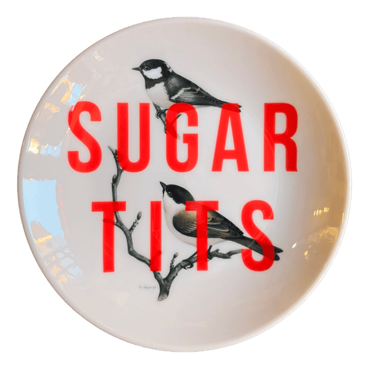 Art Wow - “Sugar Tits” Ceramic Plate - 6 Inch - Regent Tailoring Salisbury
