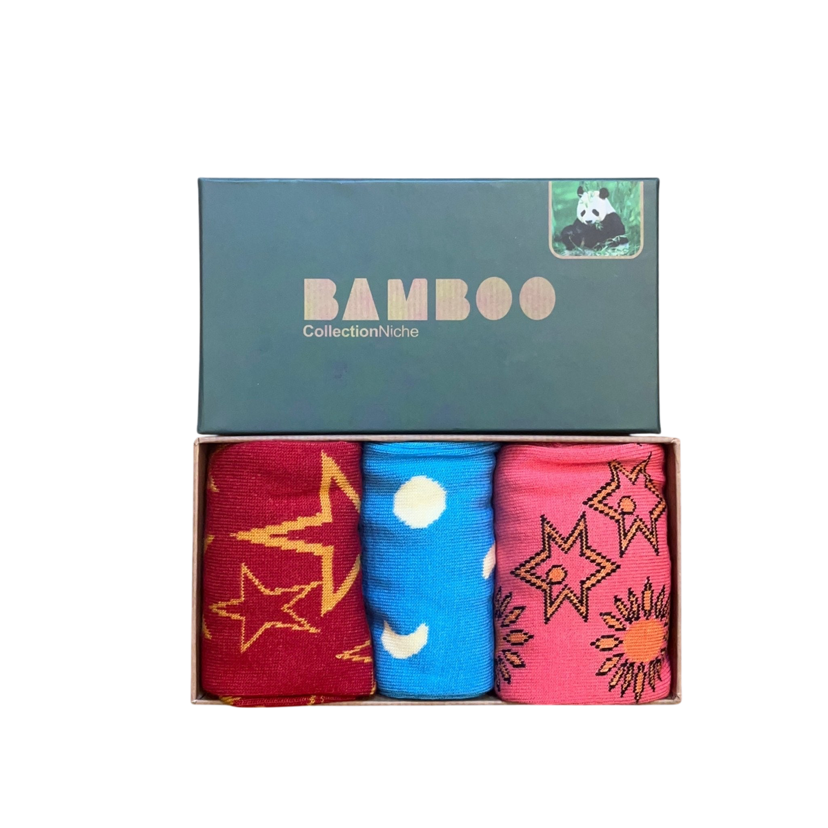 Bamboo - 3 Pack Sock Set - Suns, Stars & Moons - Regent Tailoring Salisbury
