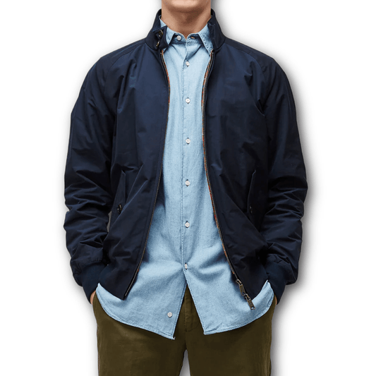 Baracuta - G9 - Harrington Jacket - Navy - Made in England - Regent TailoringBaracuta