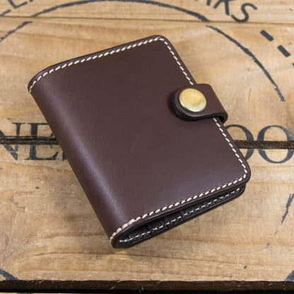 Barnes and Moore sportsman card holder in deep honey leather