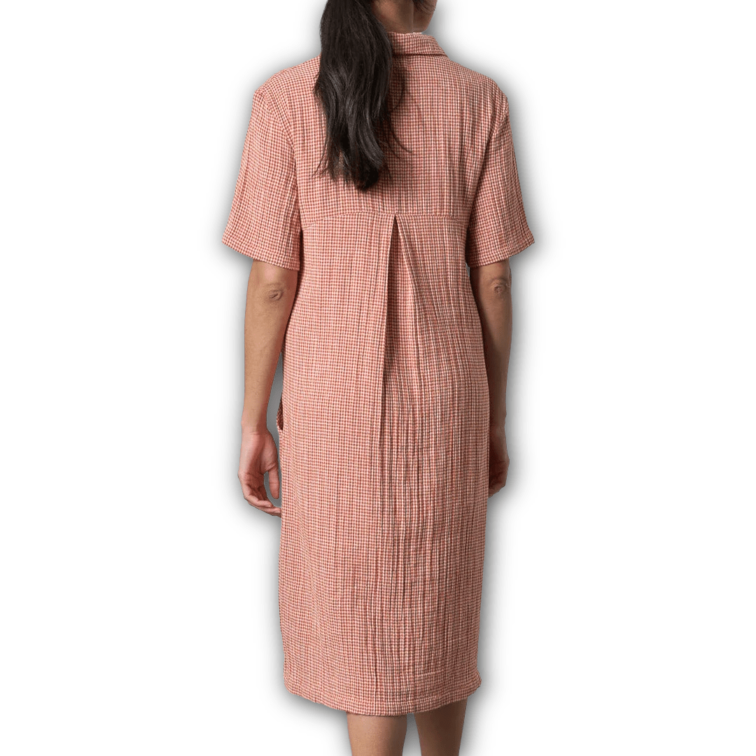 Bibico - Alexa Shirt Dress - Rust Check - Regent Tailoring Salisbury