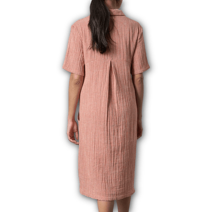 Bibico - Alexa Shirt Dress - Rust Check - Regent Tailoring Salisbury