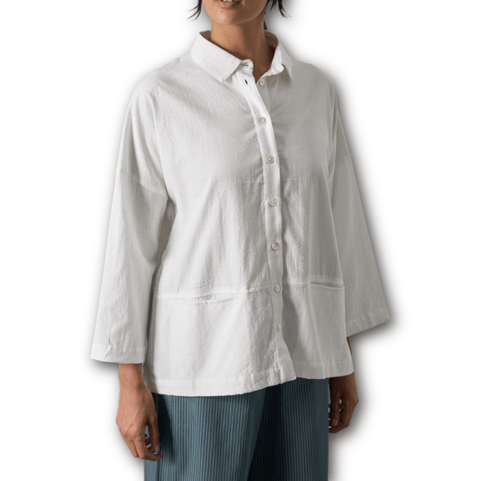 Bibico - Anya Oversized Blouse - White Stripes - Regent TailoringBibico