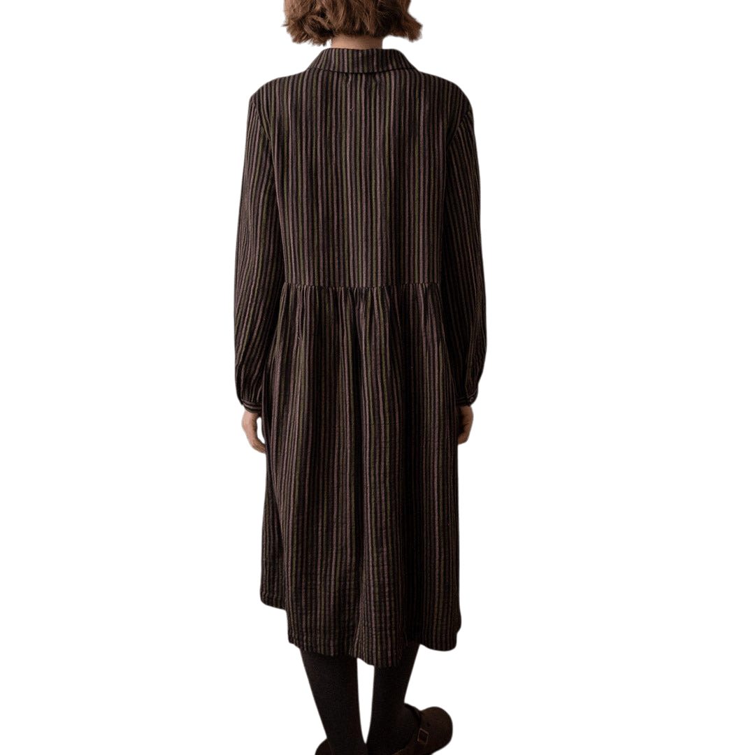 Bibico - Bea Shirt Dress - Double Gauze Stripe - Multicolour - Regent Tailoring Salisbury
