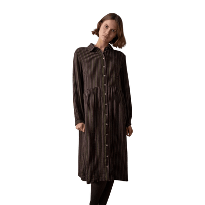 Bibico - Bea Shirt Dress - Double Gauze Stripe - Multicolour