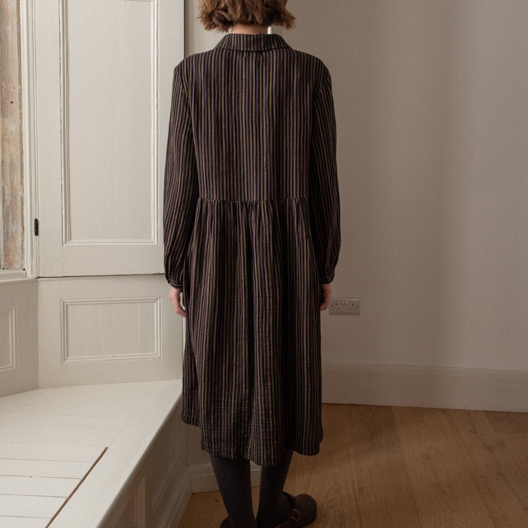 Bibico - Bea Shirt Dress - Double Gauze Stripe - Multicolour - Regent Tailoring Salisbury