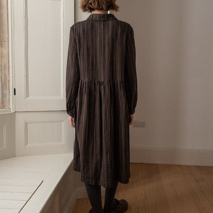 Bibico - Bea Shirt Dress - Double Gauze Stripe - Multicolour - Regent Tailoring Salisbury
