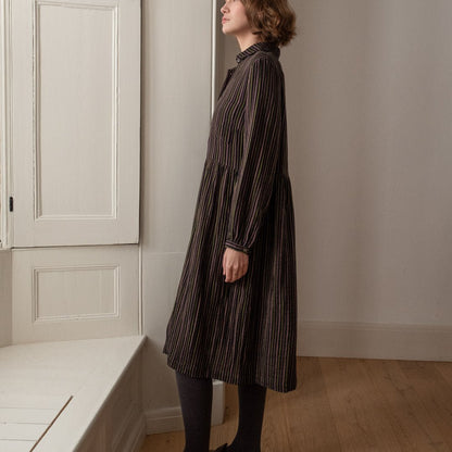 Bibico - Bea Shirt Dress - Double Gauze Stripe - Multicolour - Regent Tailoring Salisbury