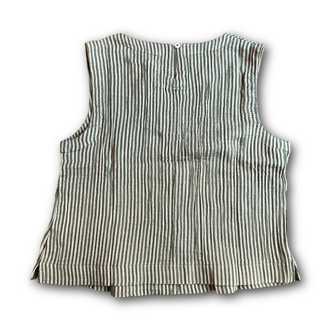Bibico - Pippa Blouse - Green Stripes - Regent Tailoring Salisbury