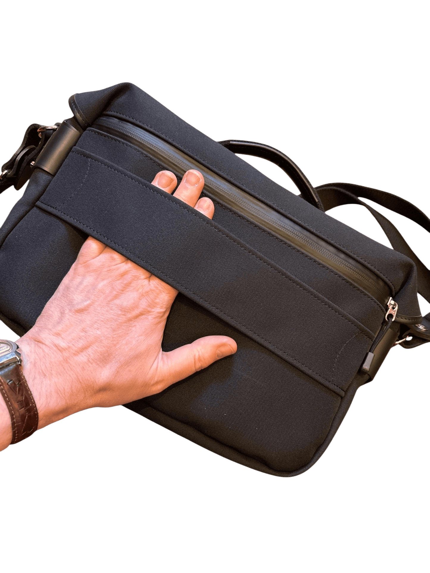 Billingham Luggage, Travel & Camera Bag - Hadley Pro - FybreNyte, Leather - Regent Tailoring Salisbury