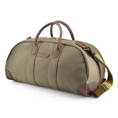 Billingham Weekender Bag - Sage FibreNyte / Chocolate Leather - Regent Tailoring Salisbury