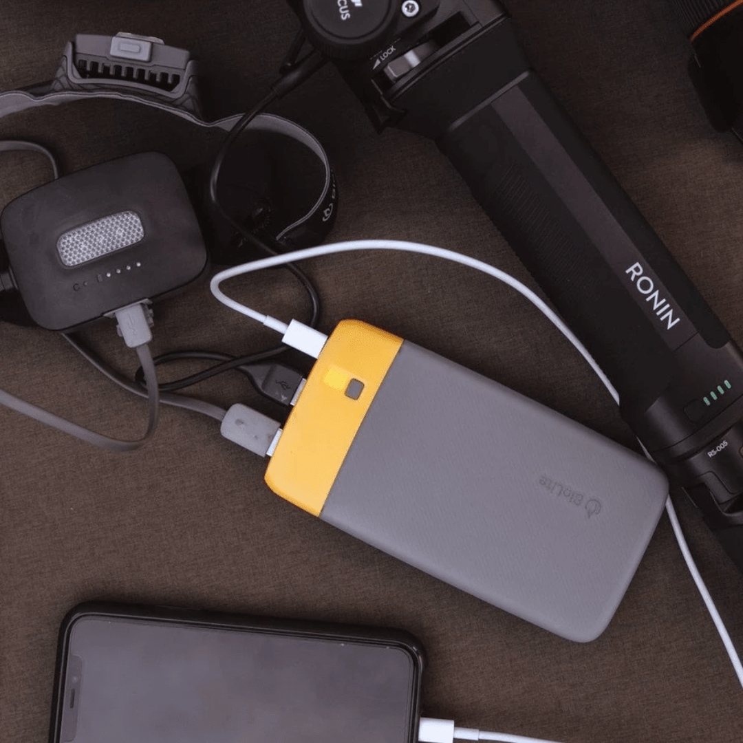 BioLite - Charge 40 USB-C PD Powerbank - Grey/Yellow - Regent Tailoring Salisbury
