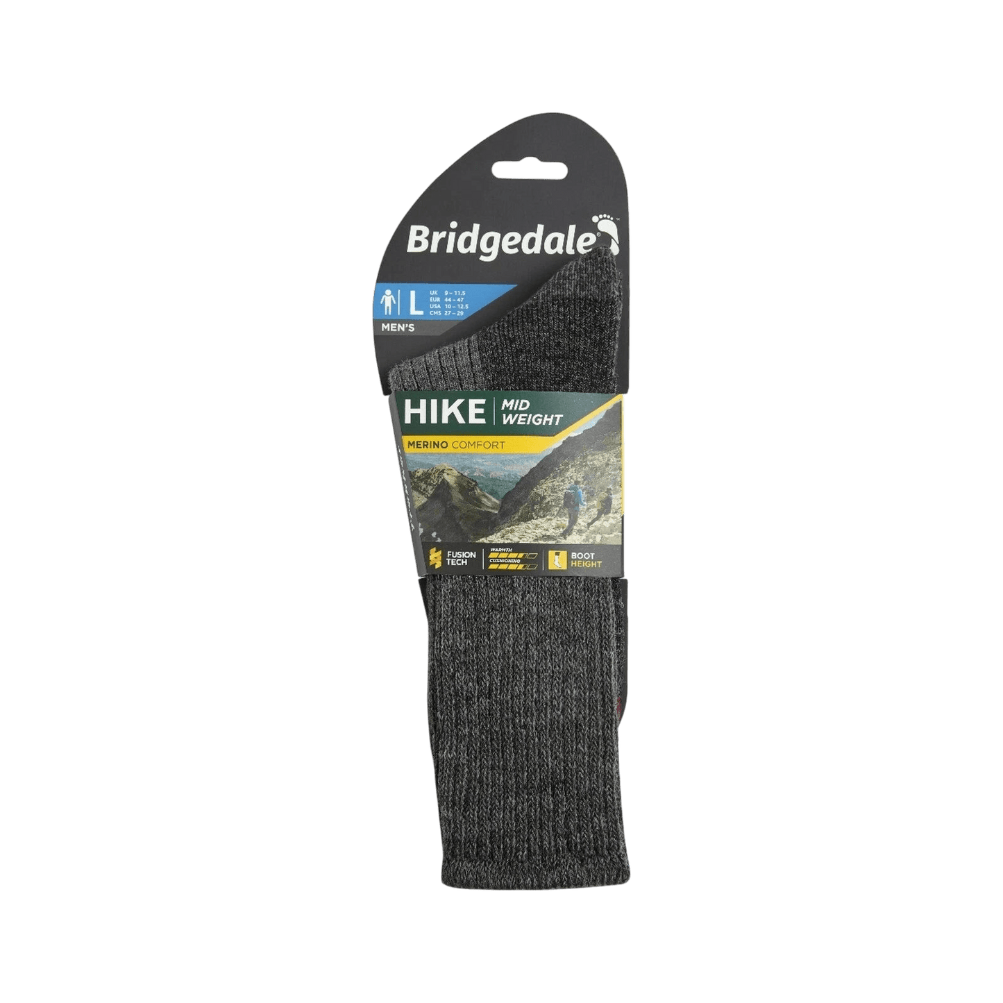 Bridgedale Walking Socks - Dark Grey - 7105968M832 - Regent Tailoring Salisbury