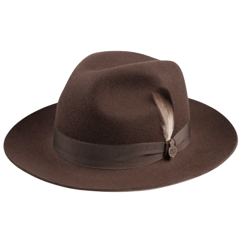 Christy's - Grosvenor Wool Felt Fedora - Brown - Regent Tailoring Salisbury