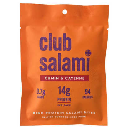Club Salami - Cumin & Cayenne Salami Bites - 36g - Regent Tailoring Salisbury