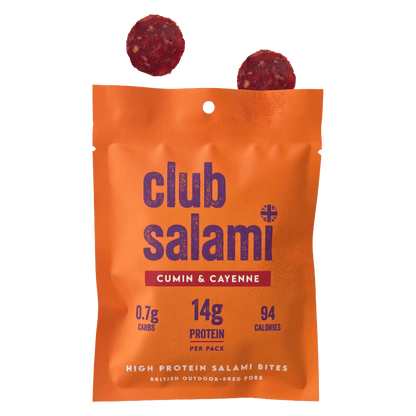 Club Salami - Cumin & Cayenne Salami Bites - 36g - Regent Tailoring Salisbury