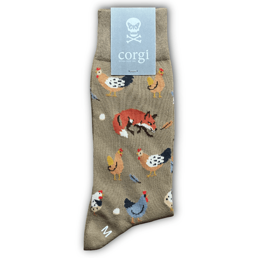 Corgi X Regent - Foxy - Cotton socks - Regent TailoringCorgi