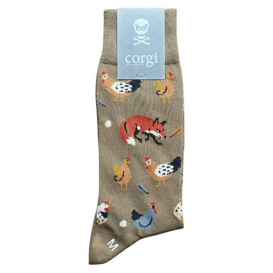 Corgi X Regent - Foxy - Cotton socks - Regent Tailoring Salisbury