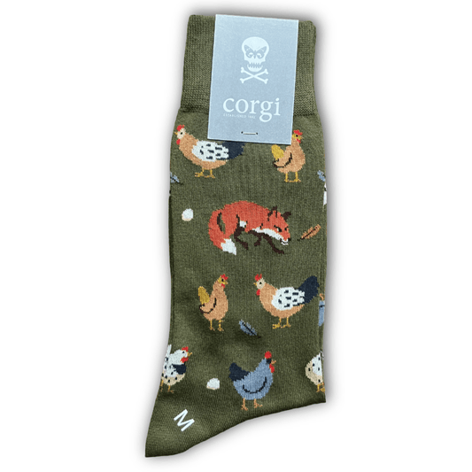 Corgi X Regent - Foxy - Cotton socks - Regent TailoringCorgi