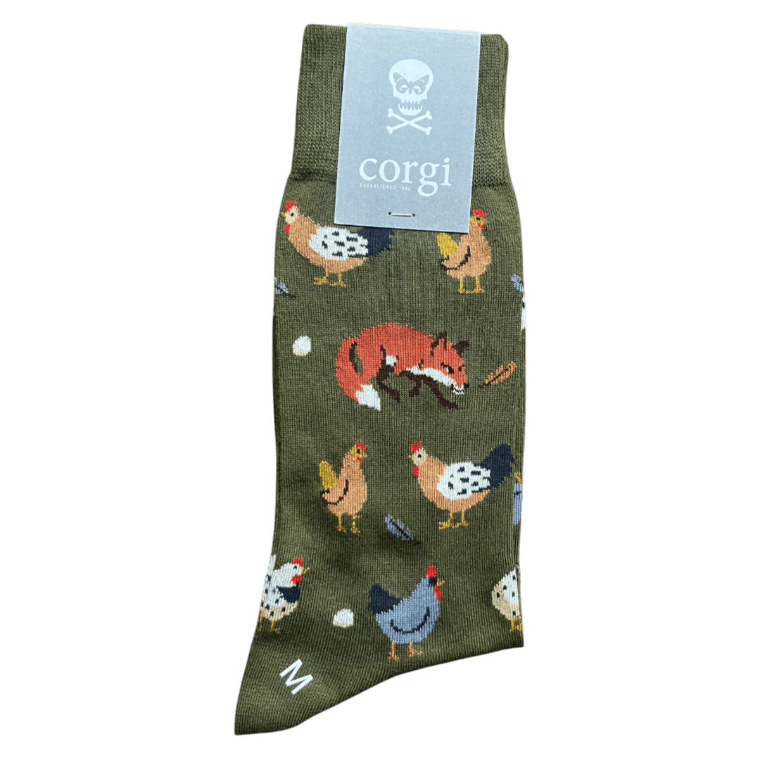 Corgi X Regent - Foxy - Cotton socks - Regent Tailoring Salisbury