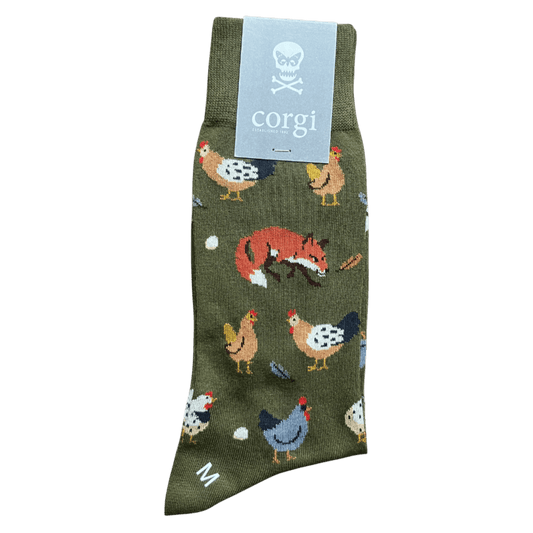 Corgi X Regent - Foxy - Cotton socks - Regent Tailoring Salisbury