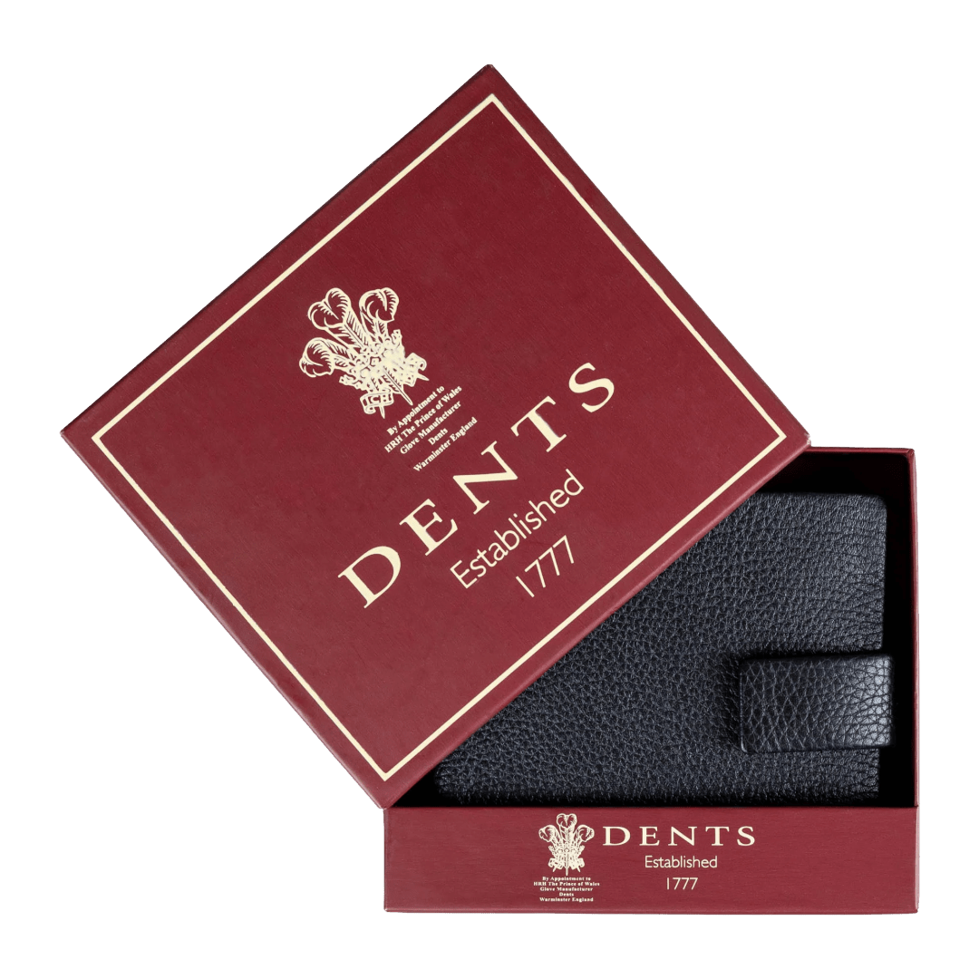 Dents - Aire Pebble Grain Leather Coin Bifold Wallet - Regent Tailoring Salisbury