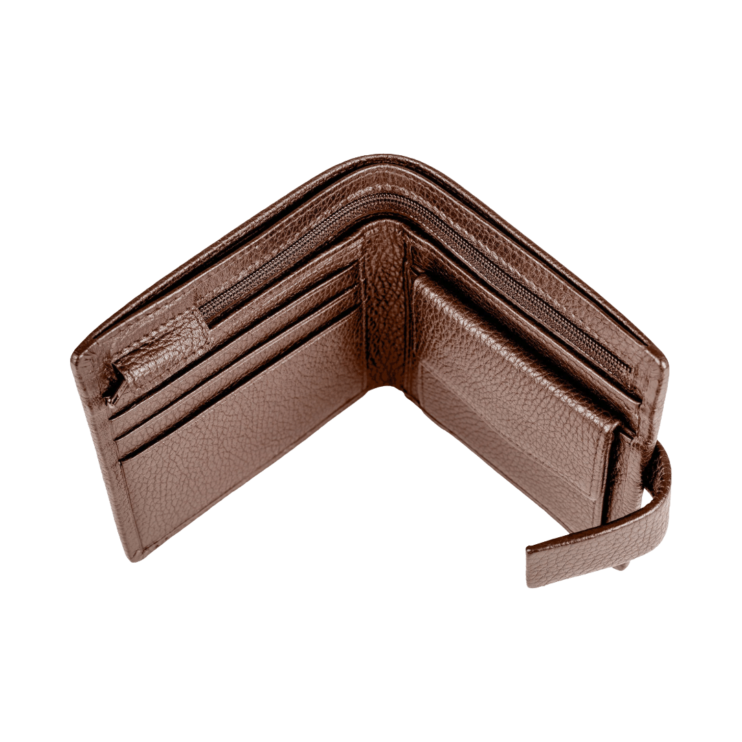 Dents - Aire Pebble Grain Leather Coin Bifold Wallet - Regent Tailoring Salisbury