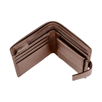 Dents - Aire Pebble Grain Leather Coin Bifold Wallet - Regent Tailoring Salisbury