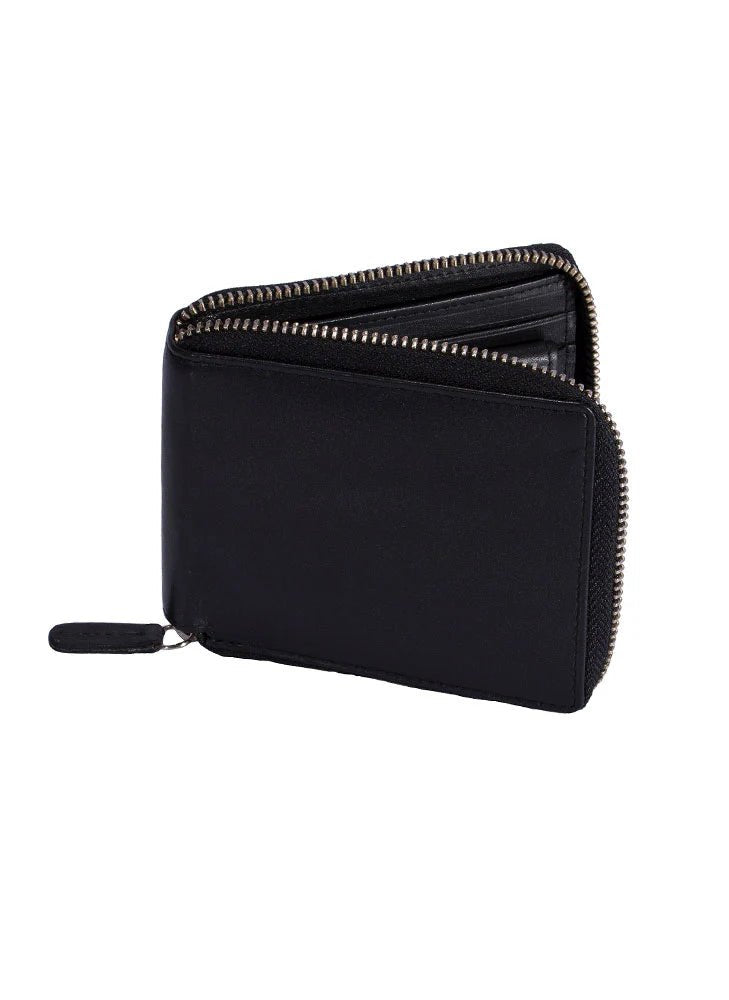 DENTS - Avon Zip Wallet - Black Leather - Regent TailoringDents